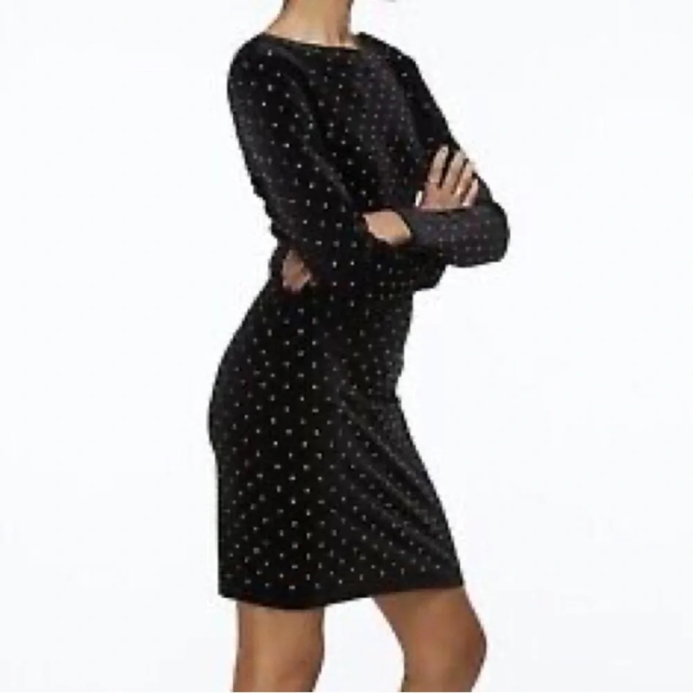 H&M Velvet Rhinestone Dress - Picture 1 of 11